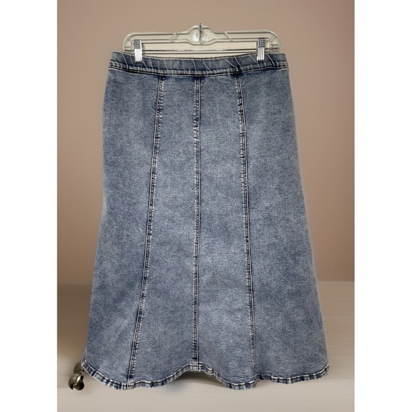 Cato Est. 1946 Denim Women's Blue Size 10 Denim Skirt Minimalist Boho Retro - Picture 4 of 7